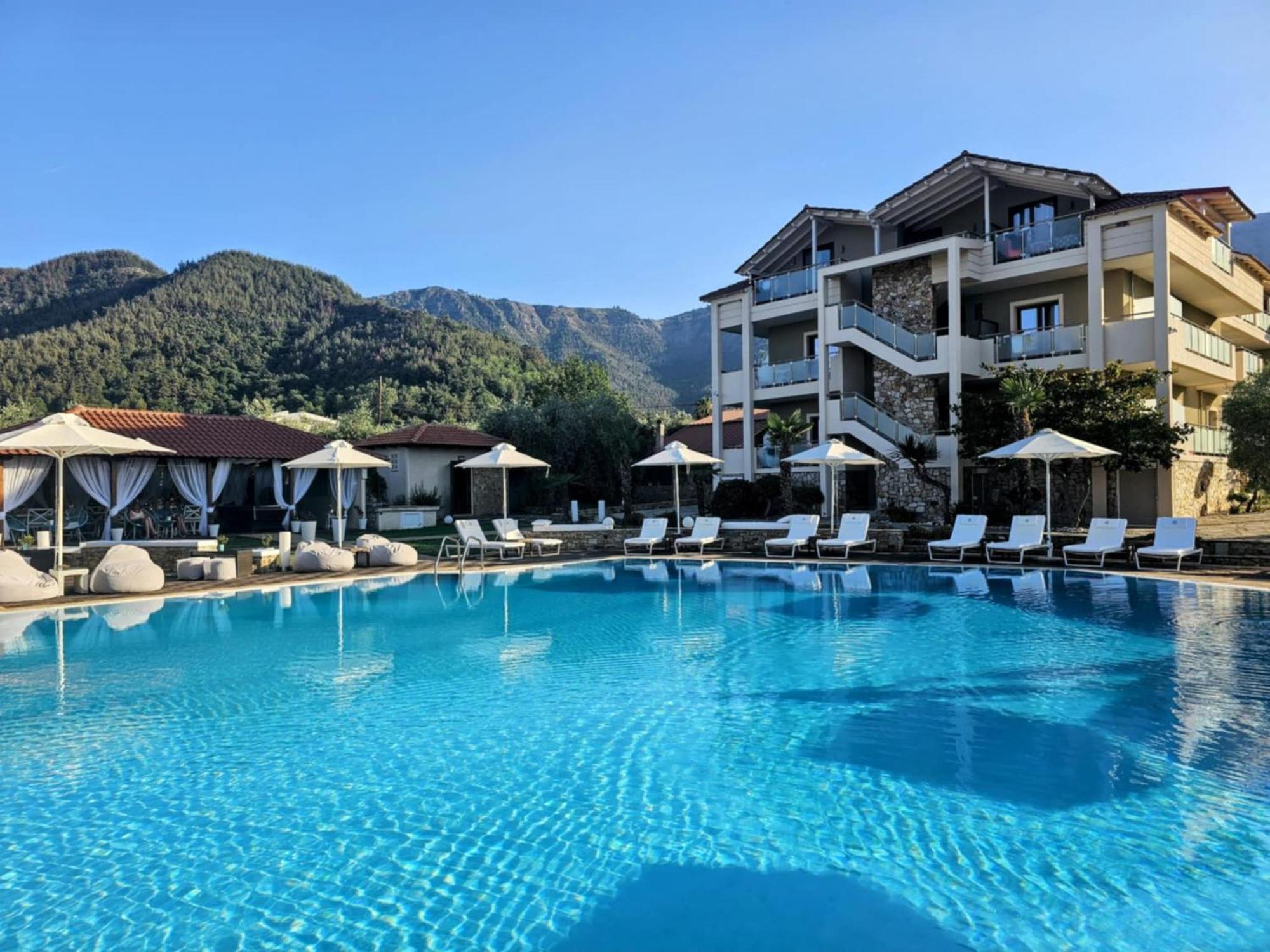 Korina Hotel Skala Potamia  Exteriör bild